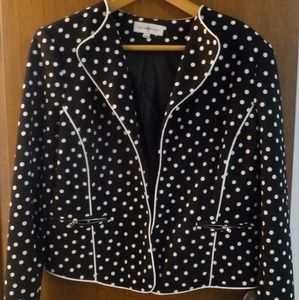 Polka dot jacket blazer